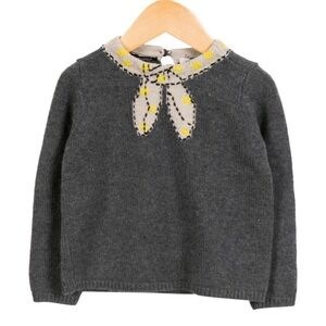 Bonpoint baby girl wool collar detail sweater 10